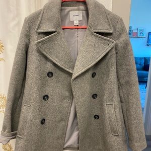 Gray Old Navy Peacoat